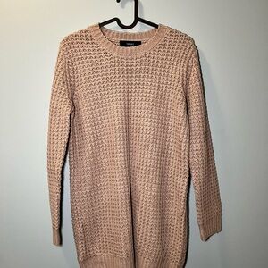 tan sweater dress